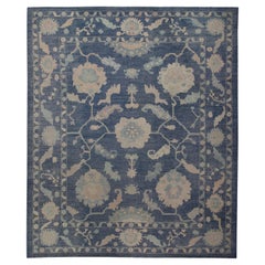 Oushak Rug Oriental Hand Knotted Turkish Oushak 12'6" x 15'2" #1137