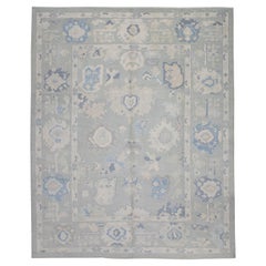 Oushak Rug Oriental Hand Knotted Turkish Oushak 9'7" x 12' #7636