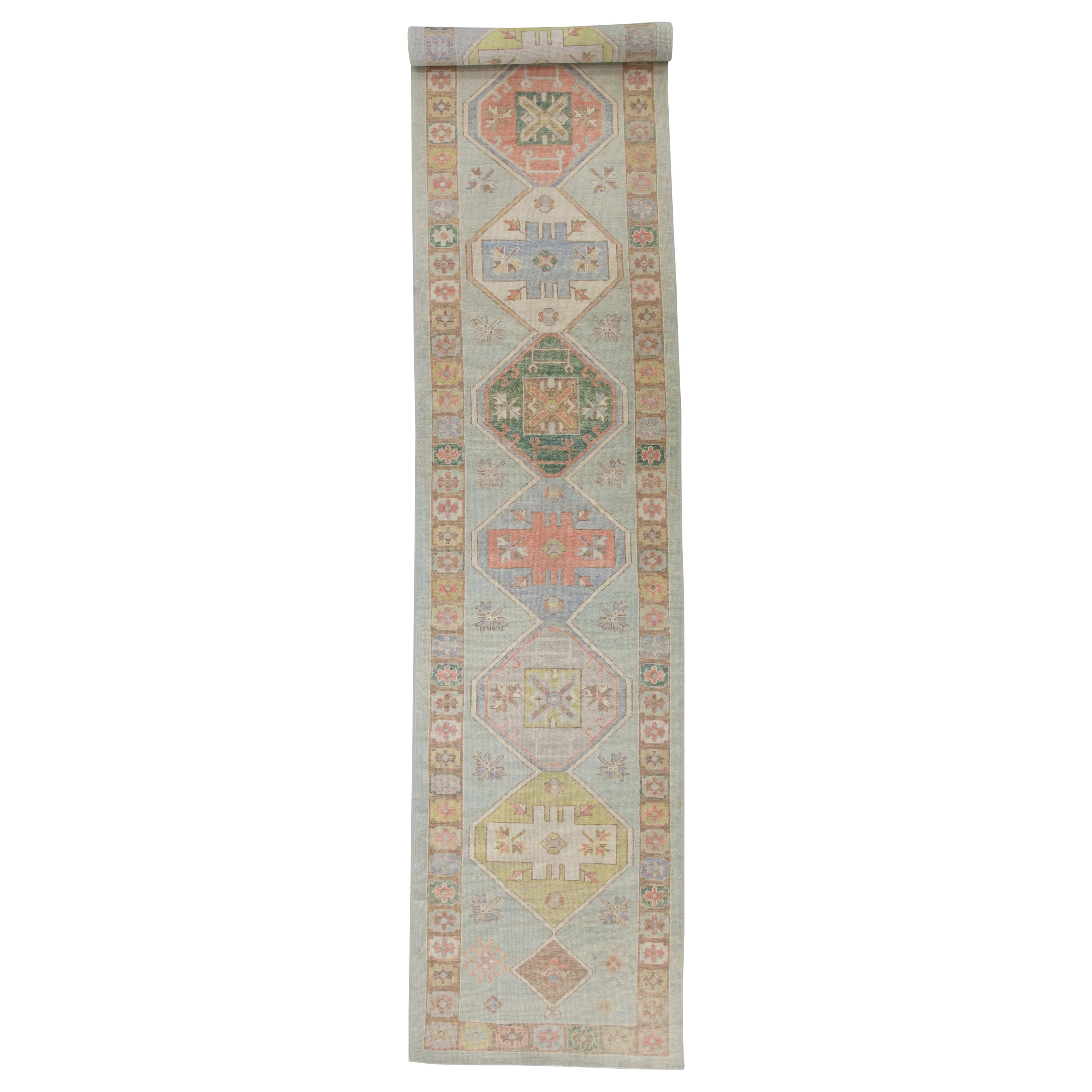 Oushak Rug Oriental Hand Knotted Turkish Oushak 4'2" x 22'6" #6389