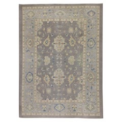 Oushak Rug Oriental Hand Knotted Turkish Oushak 9'2" x 12'6" #5441