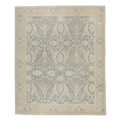 Oushak-Teppich Orientalischer handgeknüpfter türkischer antiker Oushak-Teppich 9'5" x 11'9" #5050