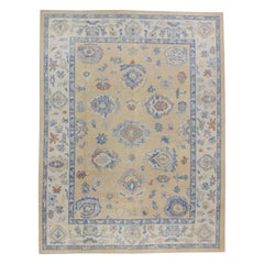 Oushak Rug Oriental Hand Knotted Turkish Oushak 9'2" x 11'9" #7255
