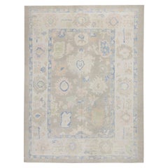 Oushak Rug Oriental Hand Knotted Turkish Oushak 8'11" x 11'6" #7234