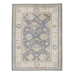 Oushak Rug Oriental Hand Knotted Turkish Oushak 9'2" x 12'1" #7352