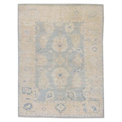 Oushak Rug Oriental Hand Knotted Turkish Oushak 7'10" x 10'8" #7314