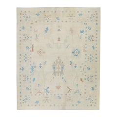 Oushak Rug Oriental Hand Knotted Turkish Oushak 12'8" x 15'10" #6340