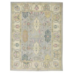 Oushak Rug Oriental Hand Knotted Turkish Oushak 12'1" x 16' #2108