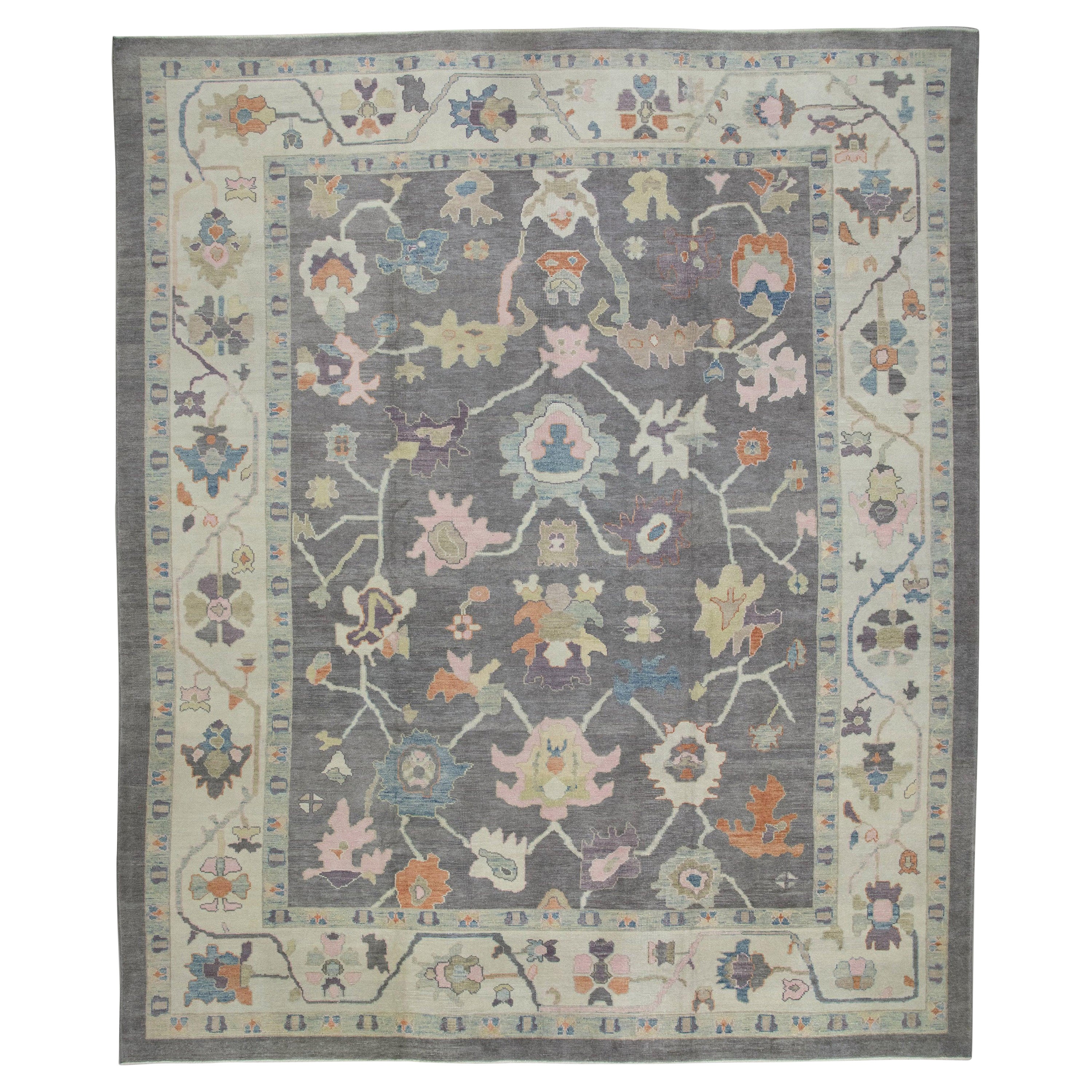 Oushak Rug Oriental Hand Knotted Turkish Oushak 12'2" x 15'3" #2001