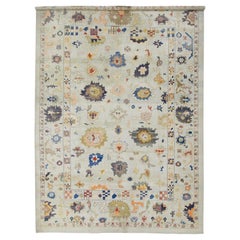 Oushak Rug Oriental Hand Knotted Turkish Old Wool 13'6" x 19'2" #2098 