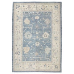 Tappeto Oushak Orientale annodato a mano Turco Oushak 10'4" x 14'3" #6571