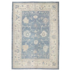 Oushak Rug Oriental Hand Knotted Turkish Oushak 10'4" x 14'3" #6571