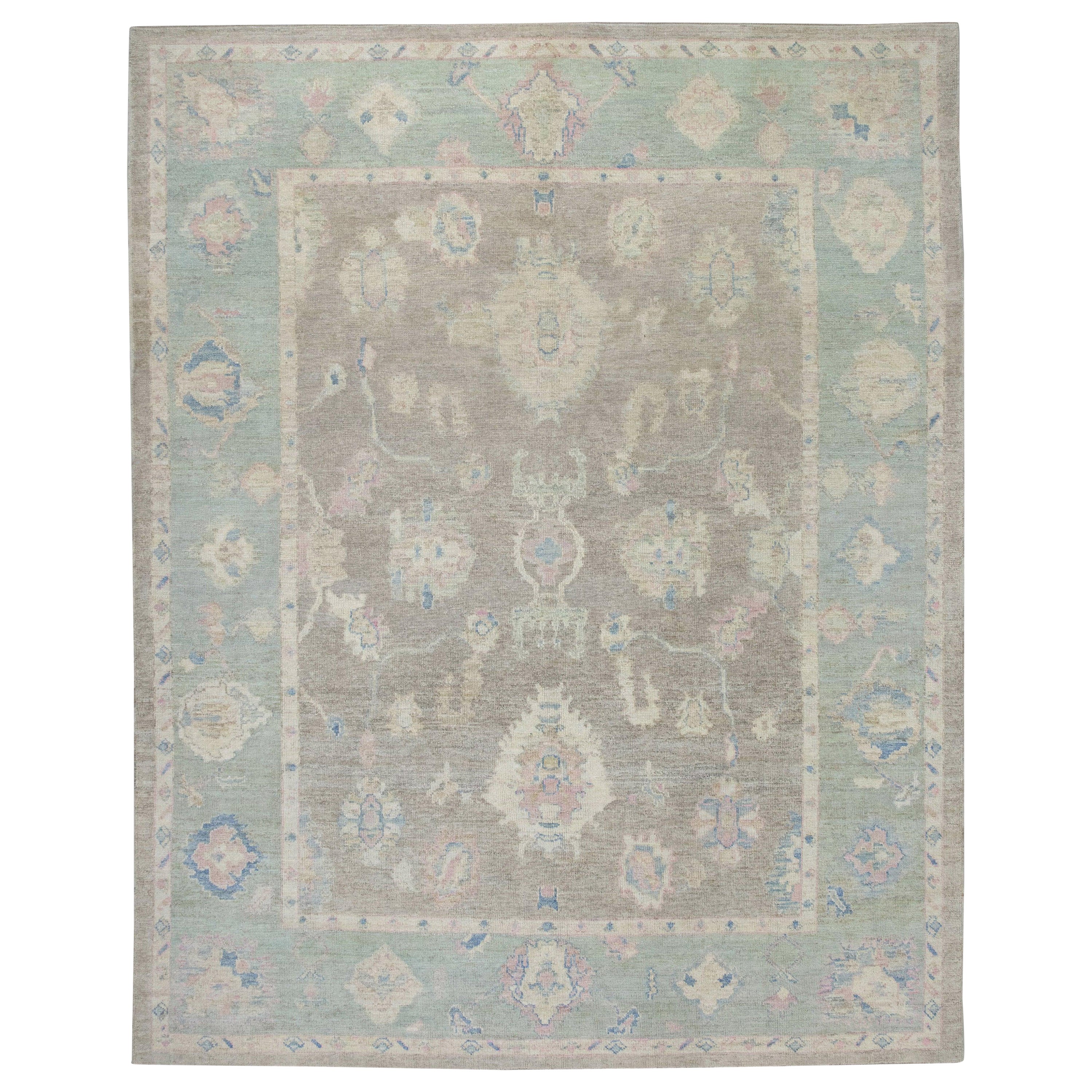 Oushak Rug Oriental Hand Knotted Turkish Oushak 10'2" x 12'5" #7004