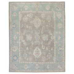 Oushak Rug Oriental Hand Knotted Turkish Oushak 10'2" x 12'5" #7004