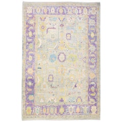 Tappeto Oushak Orientale annodato a mano Turco Oushak 9'11" x 15' #4538
