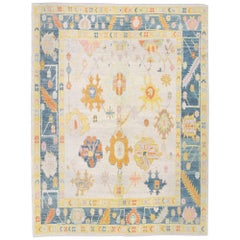 Oushak-Teppich Orientalischer handgeknüpfter türkischer Oushak 8'6" x 10'10" #4518