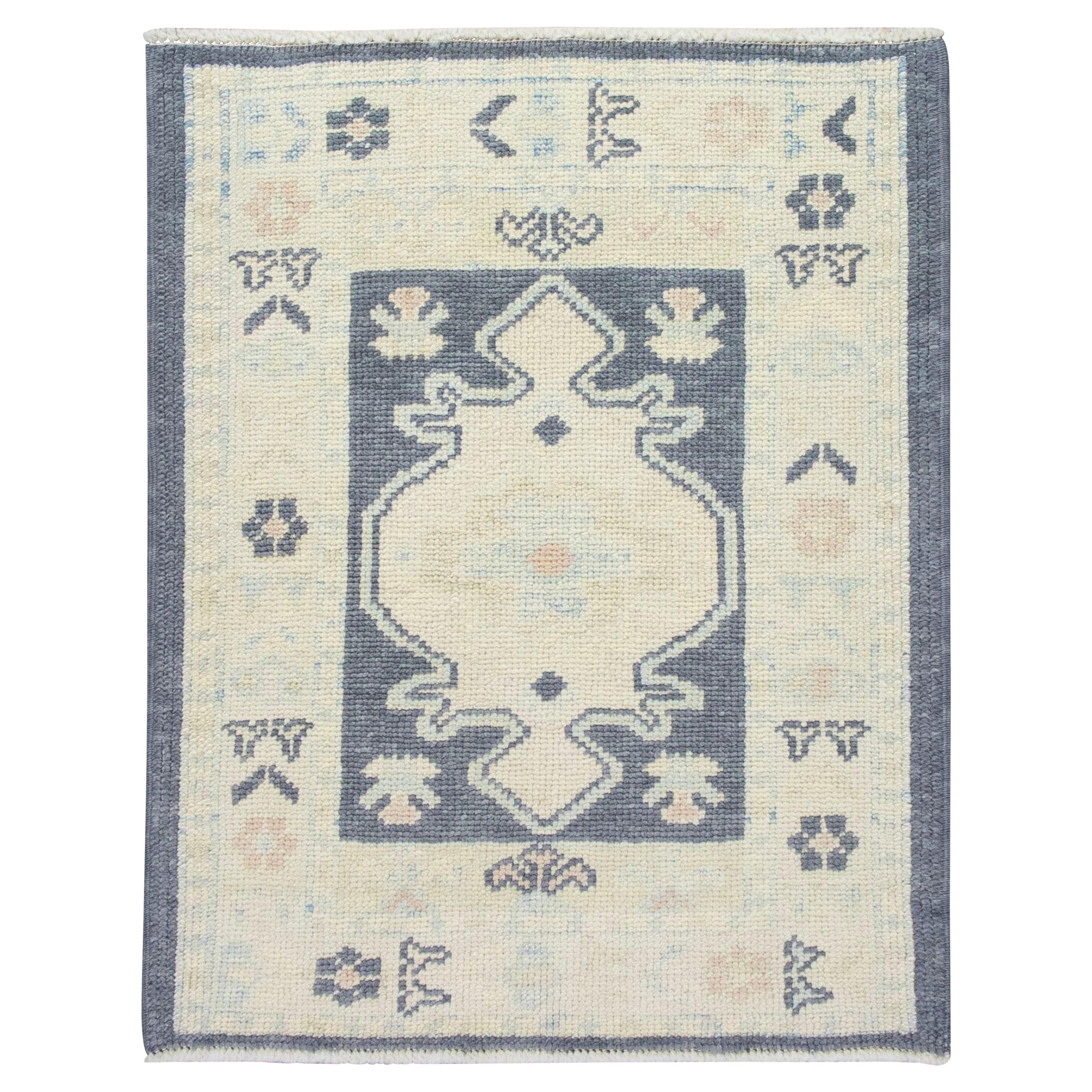 Oushak Rug Oriental Hand Knotted Turkish Oushak 2'4" x 2'10" #5395