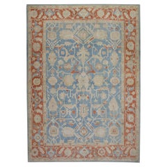 Oushak Rug Oriental Hand Knotted Turkish Antique Look Oushak 10' x 14'1" #5934