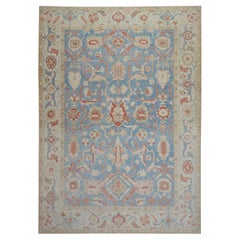 Oushak Rug Oriental Hand Knotted Turkish Antique Look Oushak 10' x 13'11" #5921