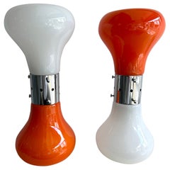 Paar Birillo-Lampen aus Muranoglas von Carlo Nason für Mazzega, Italien, 1970er Jahre