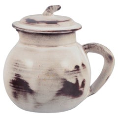 Gerard Hofmann. Ceramista francese, laboratorio proprio. Grande teiera in ceramica unica