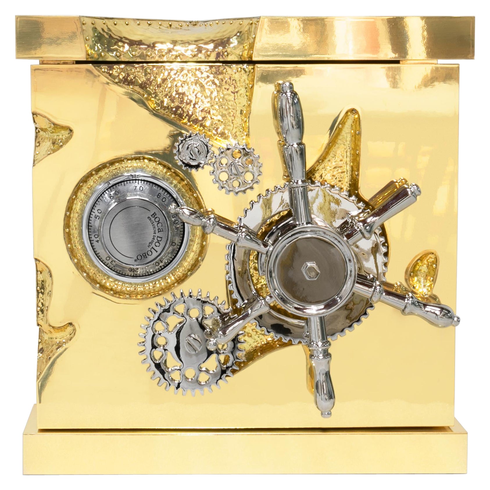 Millionaire Jewelry Safe - Hand-Crafted Gold Plate Brass - Boca do Lobo