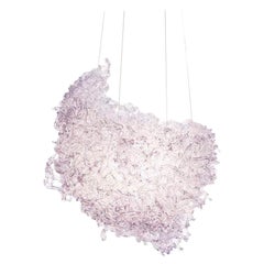 Pink Resin Chandelier Mod Supernova by Jacopo Foggini