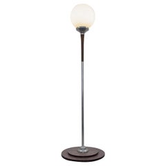 Lámpara de pie Globo de Teca Diseño Moderno Años 1969