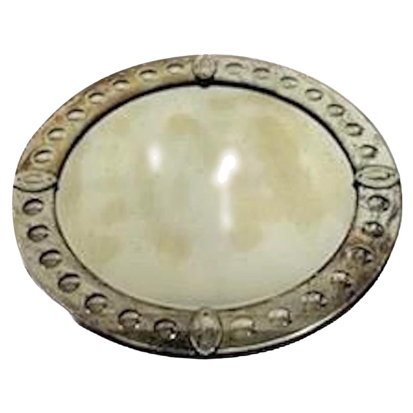 Miroir rond Art déco français