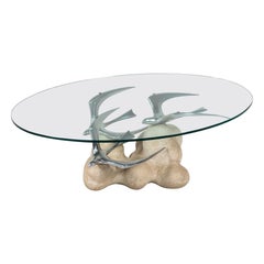 Table basse oiseau moderne du milieu du siècle dernier, Italie, 1970