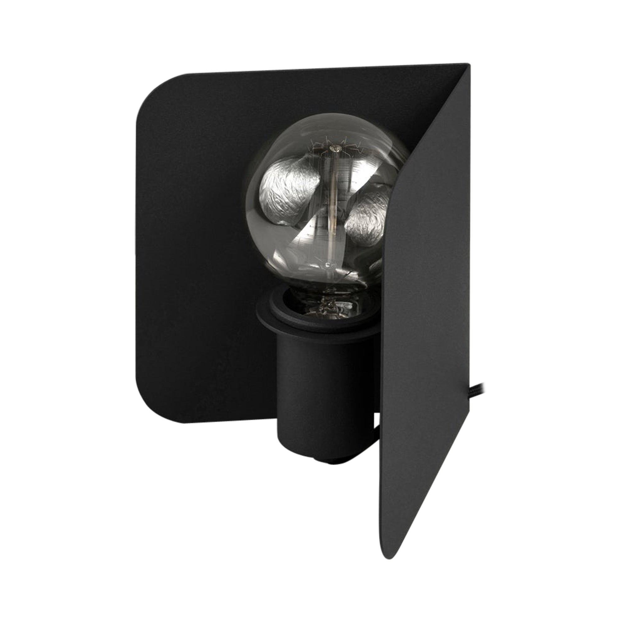 Lampe de bureau d'angle noire par +kouple