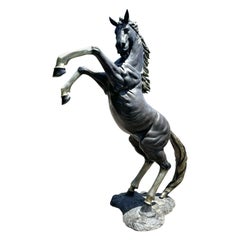 Vintage Majestic Bronze Horse Statue