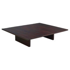 Large Bamboo and Wenge Coffee Table by Axel Vervoordt, Belgium