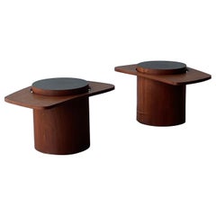 Vintage Mid-Century 'Martini' Side Tables by RS Associates - a Pair 