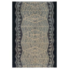 Vintage Art Deco Handmade Wool Rug
