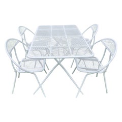 Used Mid Century Folding  Rid Jid Patio Set by Salterini