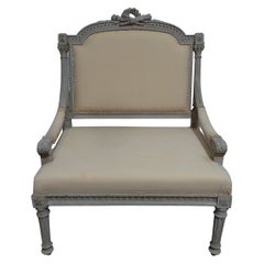 Vintage Swedish Gustavian Style Unique Arm Chair