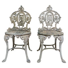 Used Victorian Style Aluminium Garden Chairs