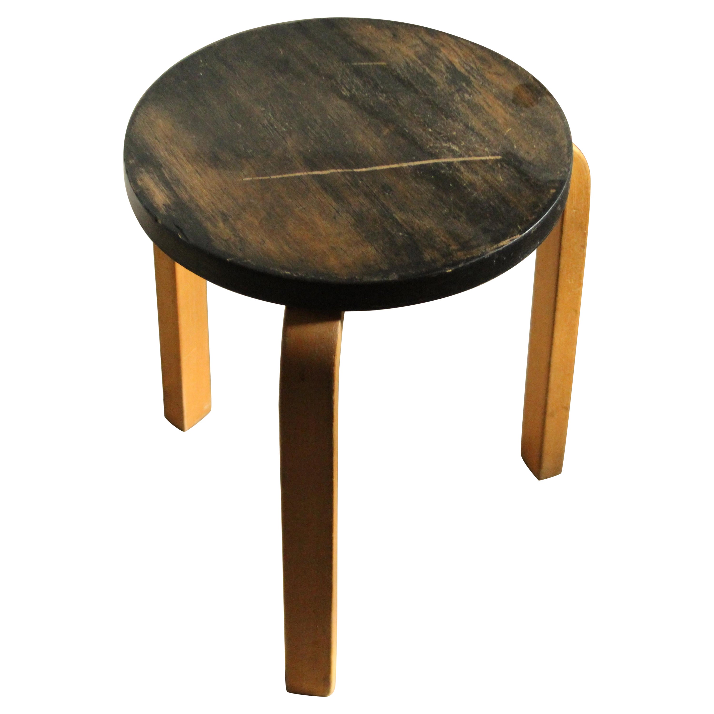 Alvar Aalto Birch 'Model 60' Stool for Artek, 1950s For Sale