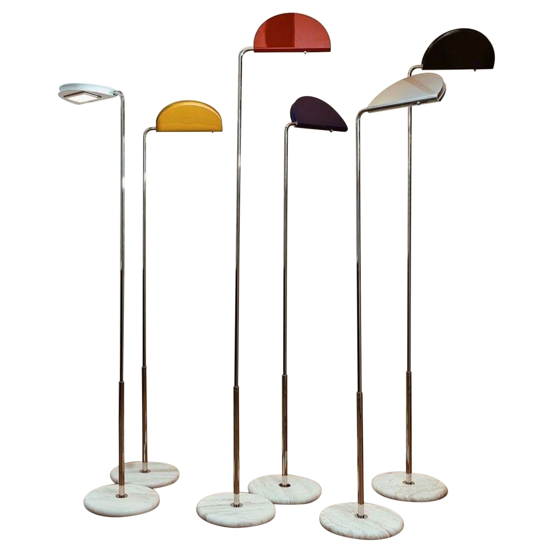 Lámpara de pie "Mezzaluna" de Bruno Gecchelin para DCW éditions Paris en venta