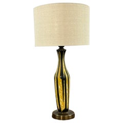 Mid-century Ceramic hand made table lamp 