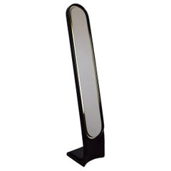 Vintage Rimadesio backlit floor mirror, Italian production from the 1970s.