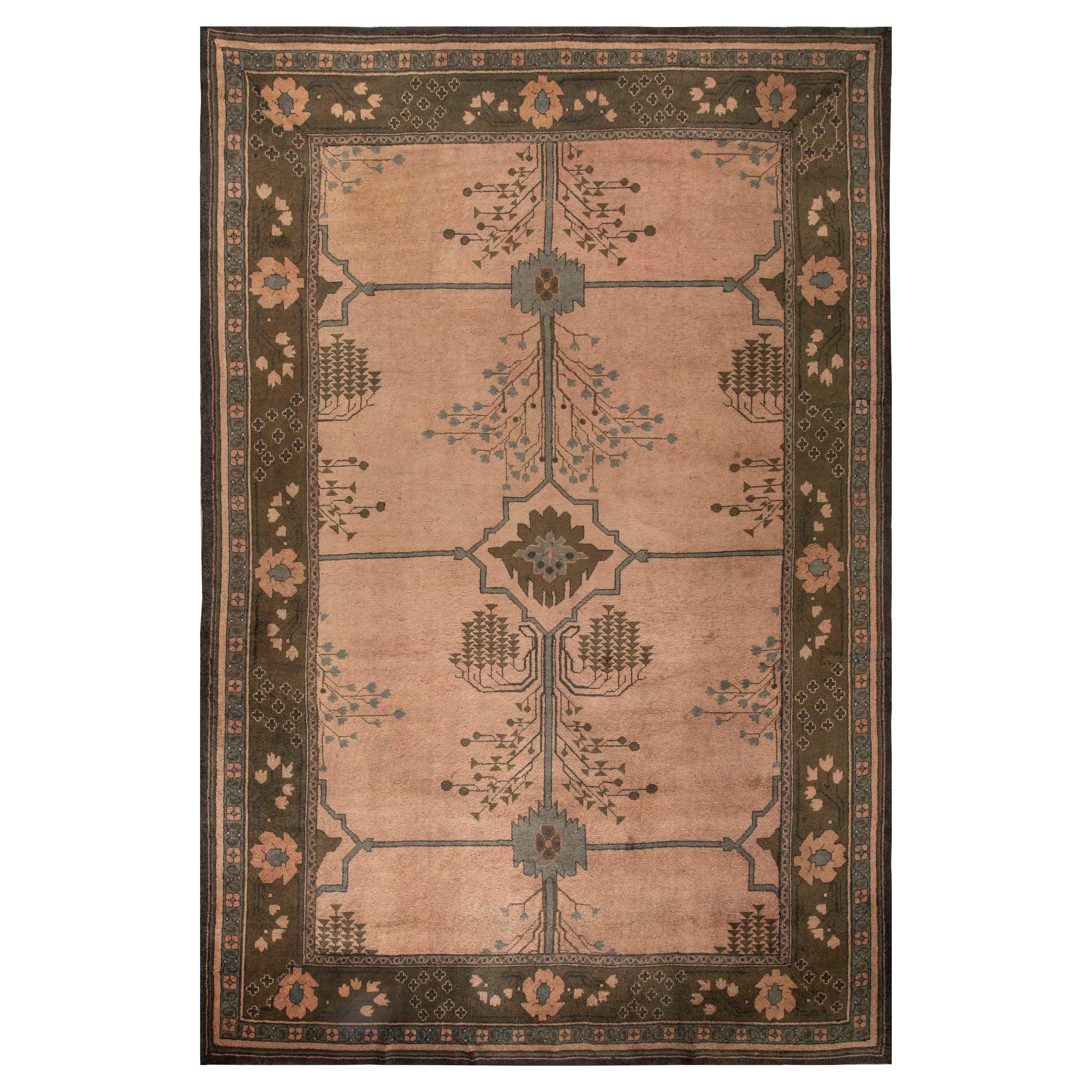 Doris Leslie Blau Alfombra grande Arts & Crafts de Gavin Morton redimensionada