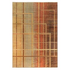 Doris Leslie Blau Alfombra francesa Art Déco de lana anudada a mano