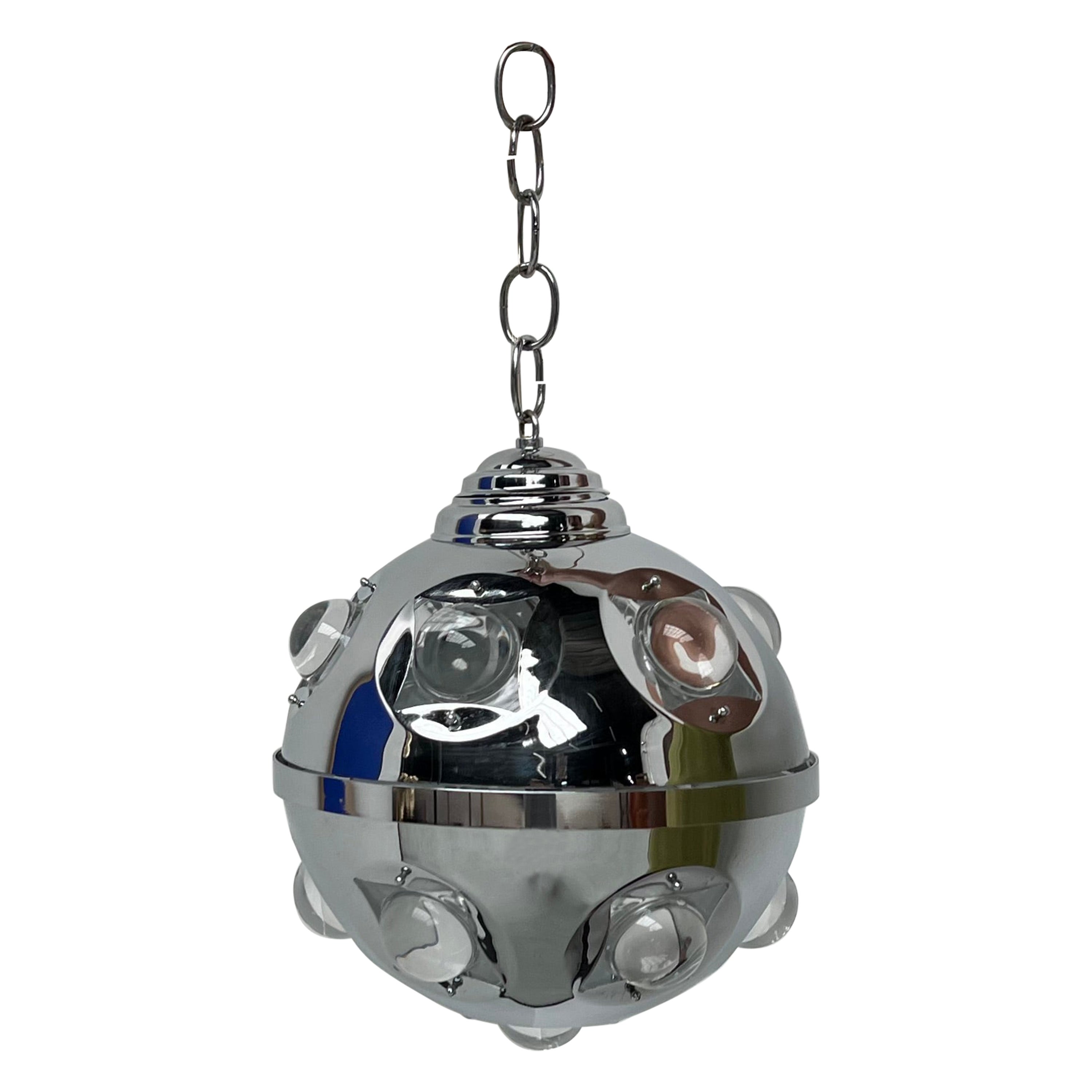 Vintage Space Age Pendelleuchte von Oscar Torlasco, Space Age