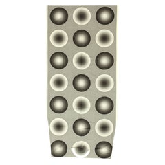 Großes Vintage Kreis Verner Panton Textile 4'1" x 8'6" aus der Mitte des Jahrhunderts