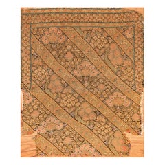 Antiquités rares du 17ème siècle Textile persan 1'5" x 1'8"