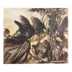 Originaler Vintage-Druck von Arthur Rackham, 1910.