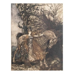 Impression vintage originale d'Arthur Rackham, 1910.