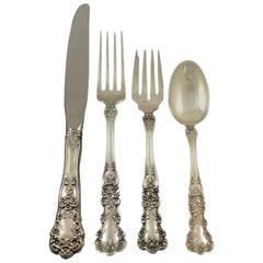 Antique Buttercup by Gorham Sterling Silver Flatware Set for 8 Service 32 Pieces
