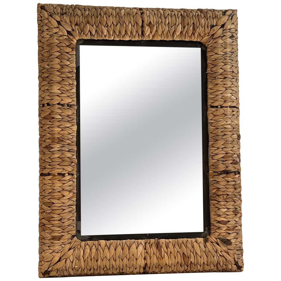 Rupert Bevan Rectangular Scallop Mirror - Large For Sale at 1stDibs